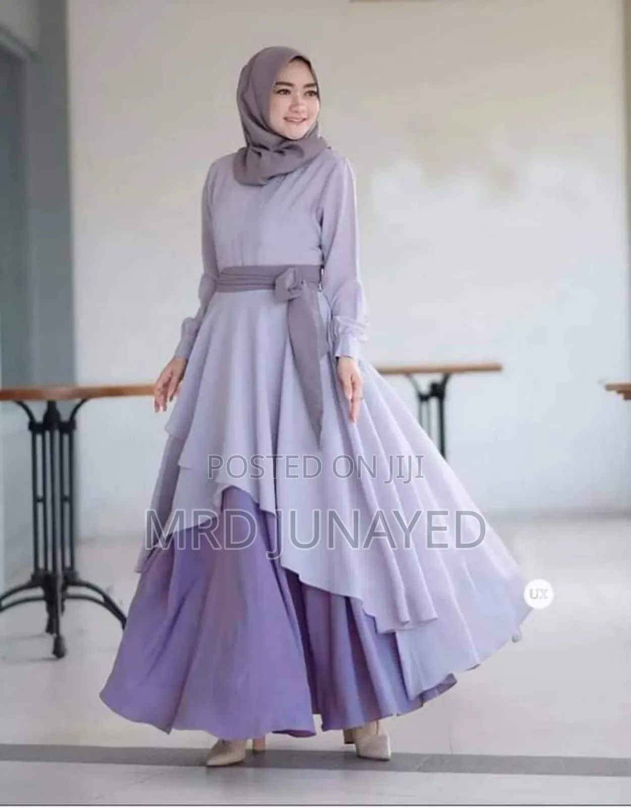 Dubai Cherry Borka With Hijab Nikab Set