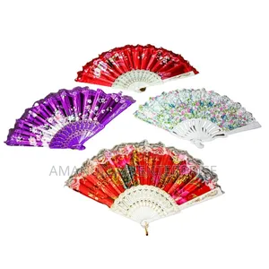 Photo - Colourfull China Hand Fan / Chinise Hat Pakha