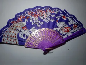 Colourfull China Hand Fan / Chinise Hat Pakha