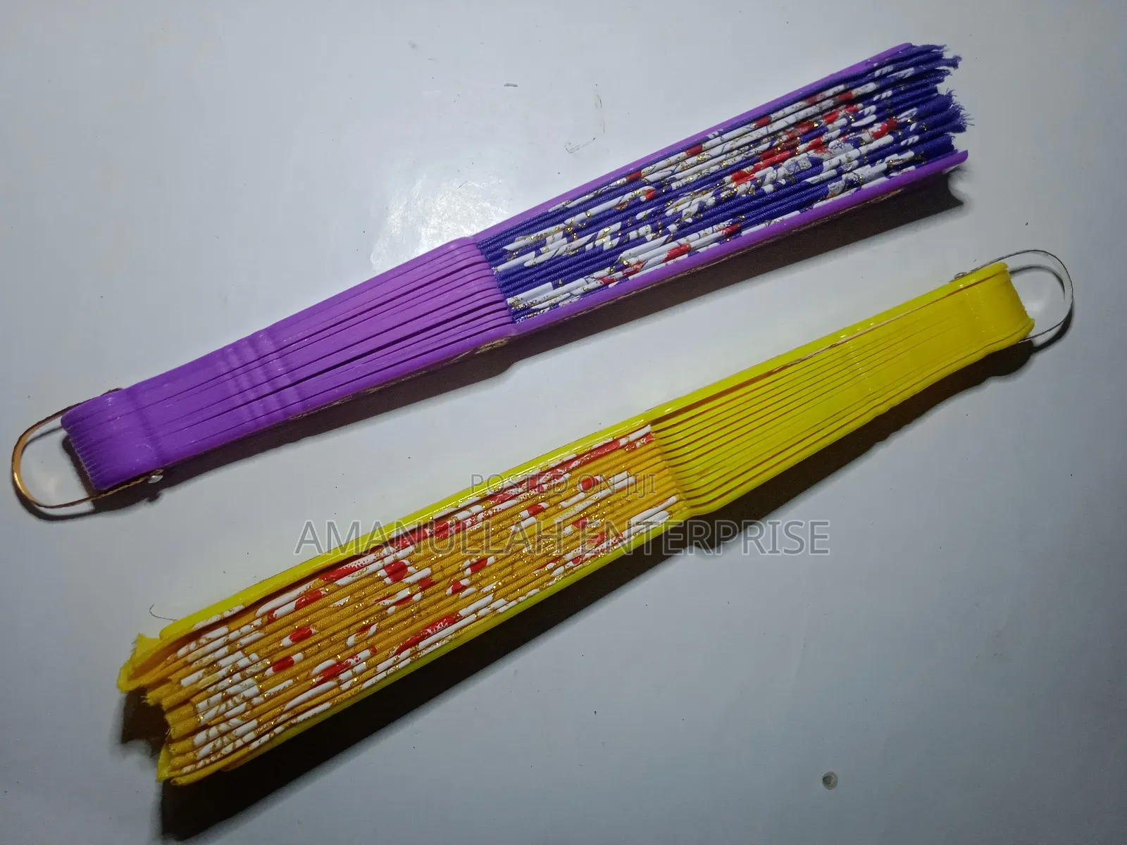 Colourfull China Hand Fan / Chinise Hat Pakha