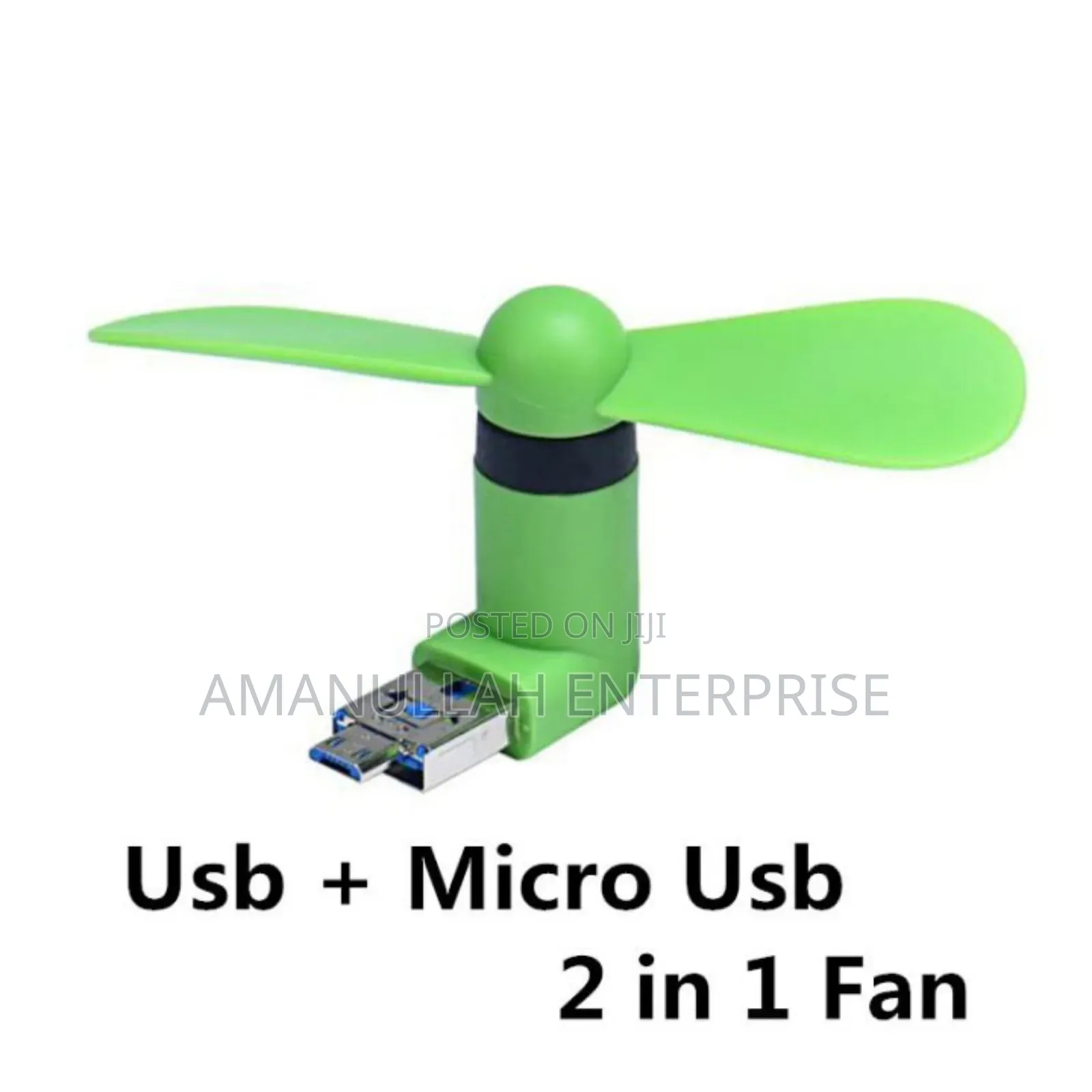 2-in-1 Mini Portable Usb and Micro Usb Mobile Phone Fan