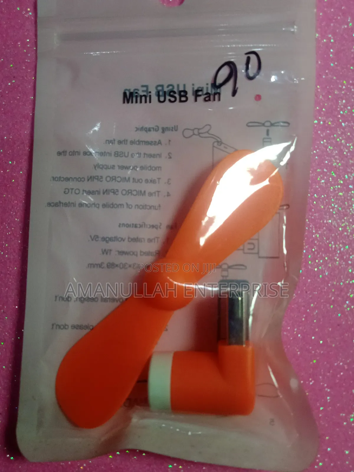 2-in-1 Mini Portable Usb and Micro Usb Mobile Phone Fan