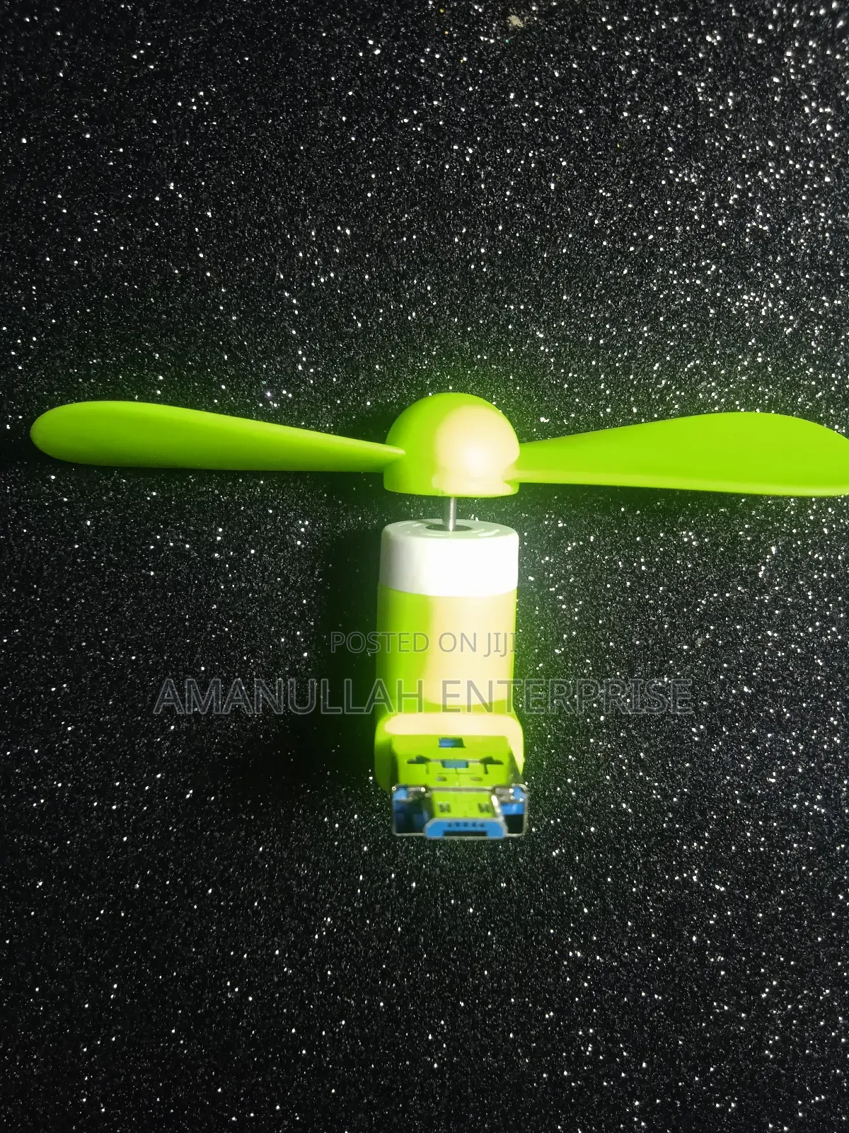 2-in-1 Mini Portable Usb and Micro Usb Mobile Phone Fan