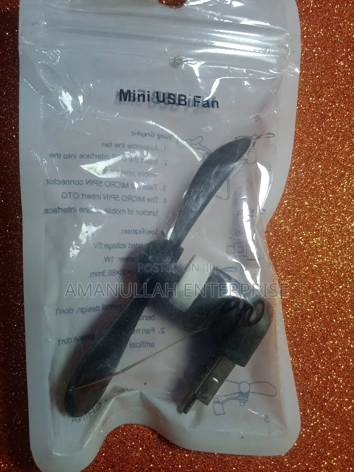 2-in-1 Mini Portable Usb and Micro Usb Mobile Phone Fan