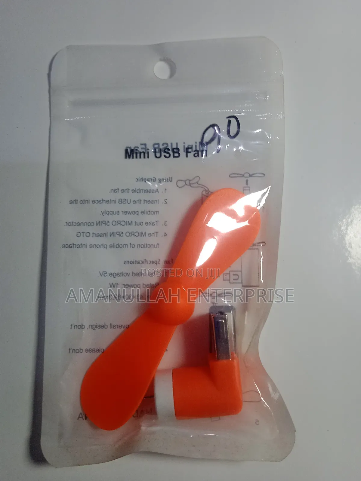 2-in-1 Mini Portable Usb and Micro Usb Mobile Phone Fan