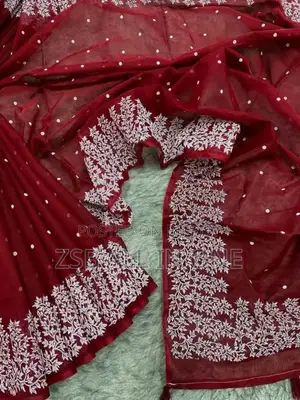 হাফ সিল্ক ব্লক প্রিন্ট শাড়ি নতুন আপডেট