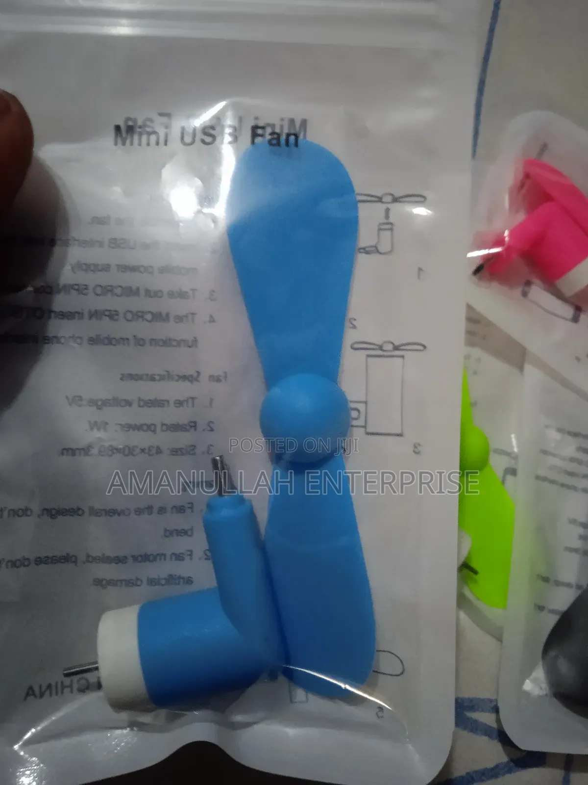 Portable Type B Otg Fan.