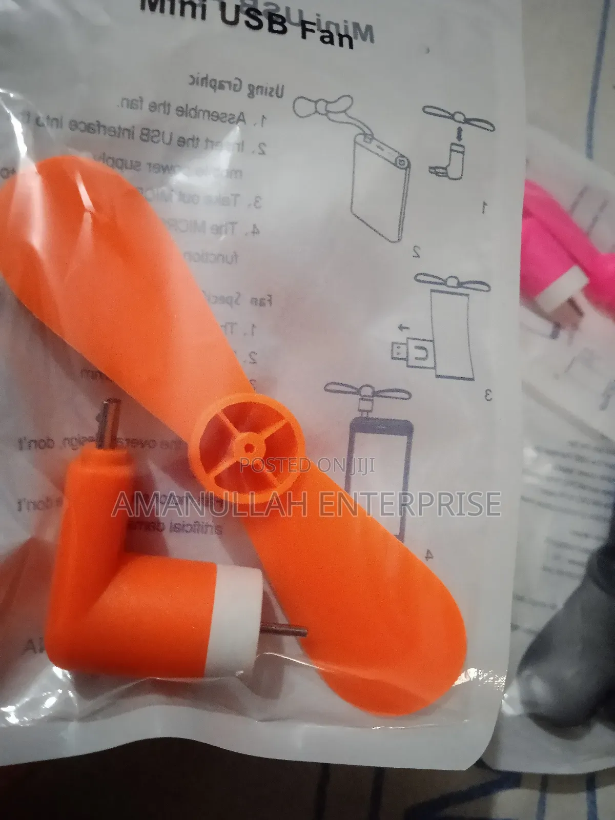 Portable Type B Otg Fan.