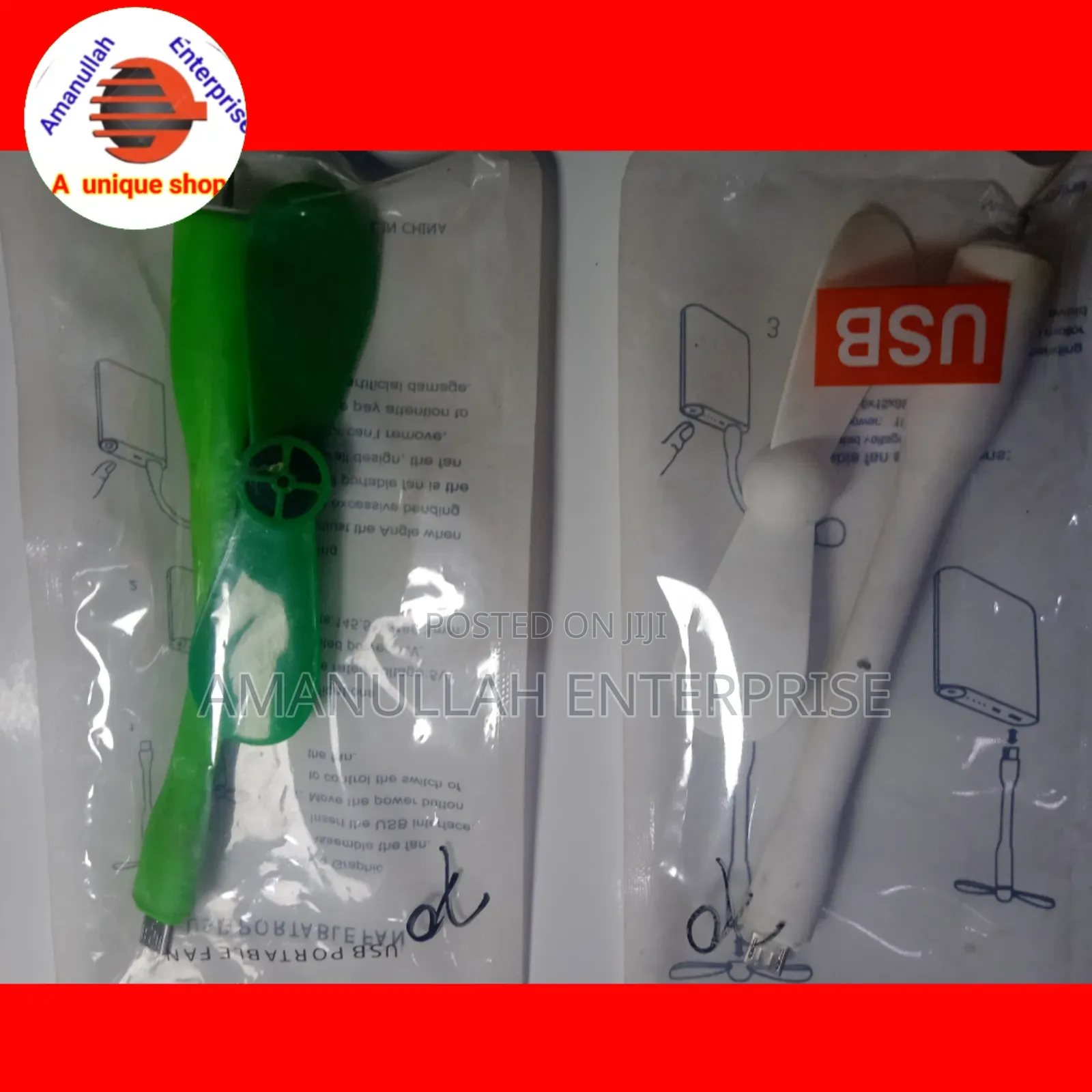 Portable Type B Otg Fan.
