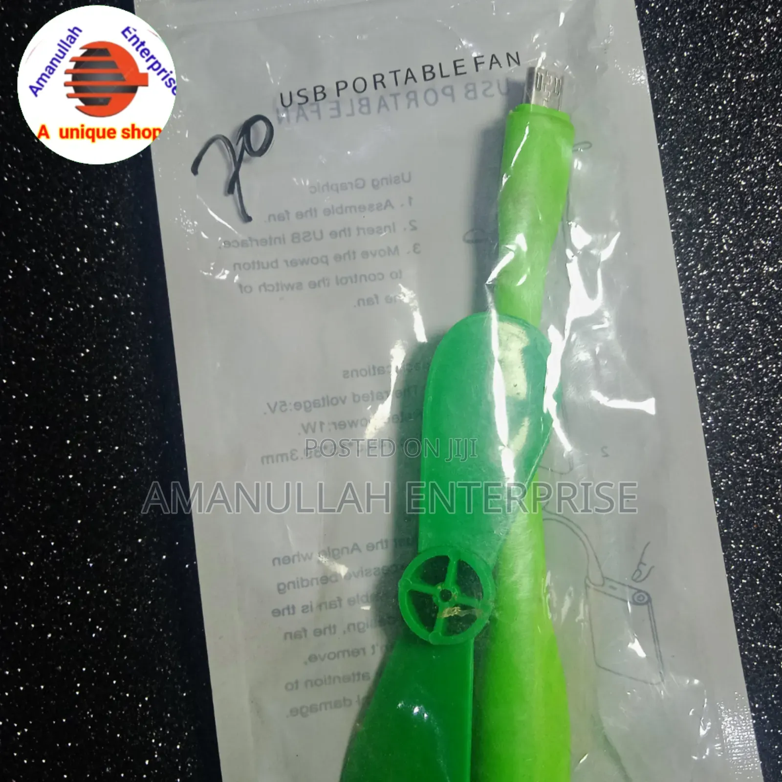 Portable Type B Otg Fan.