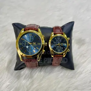 Photo - Olevs Casual Couple Watch – Premium Leather Strap