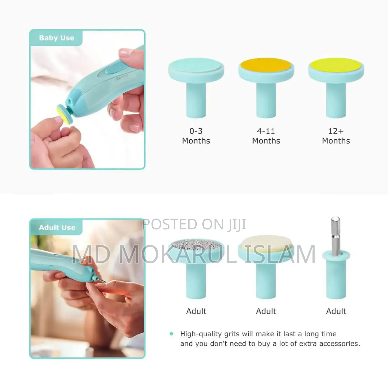Baby Nail Trimmer Set With Led Light