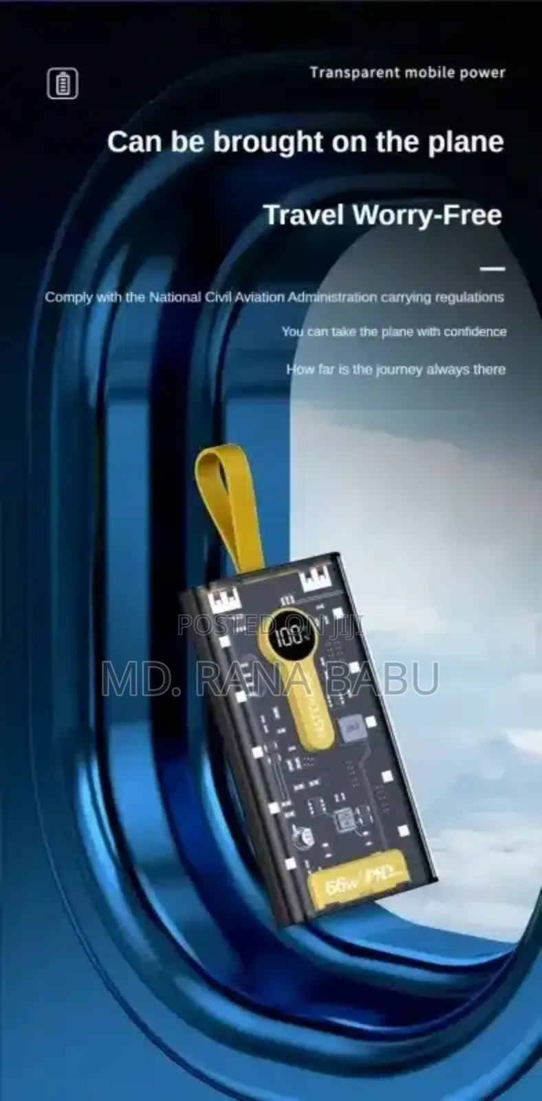 20000 Mah Transparent Power Bank