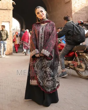 Photo - Digital Print Cotton Three Piece