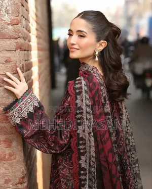 Digital Print Cotton Three Piece