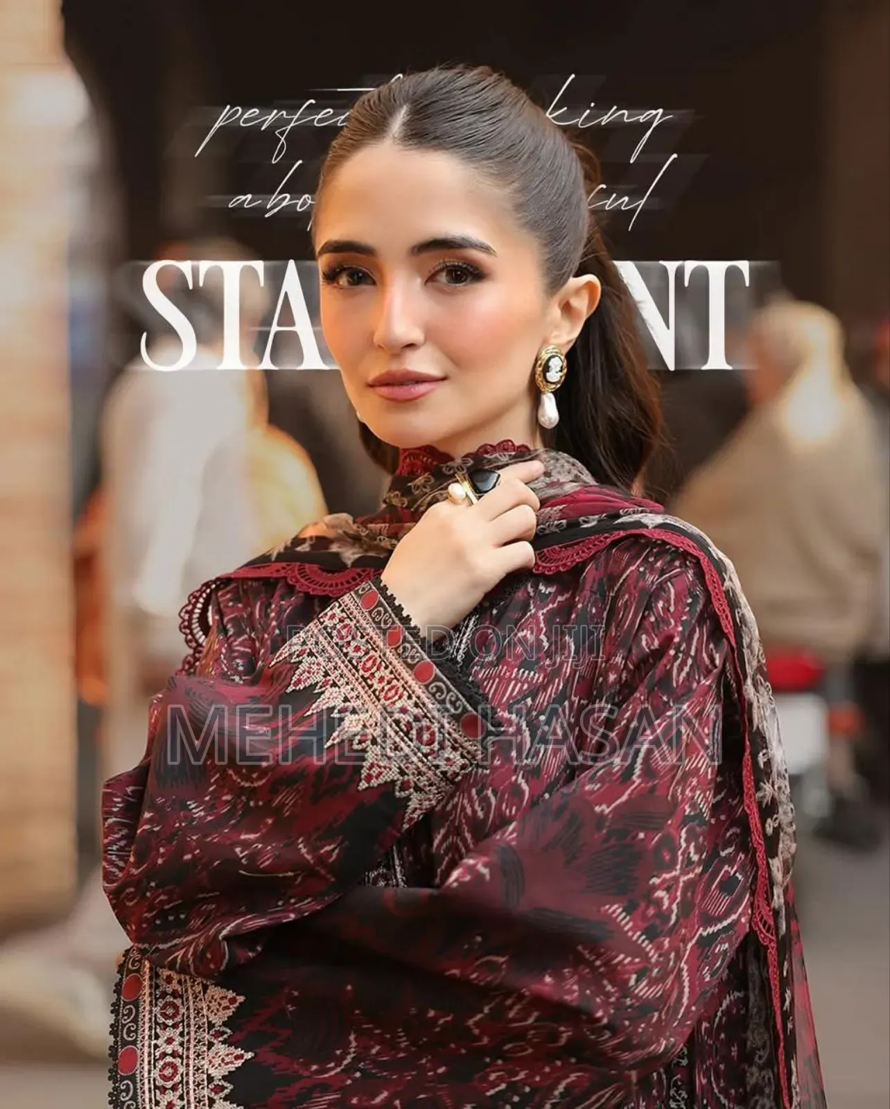 Digital Print Cotton Three Piece