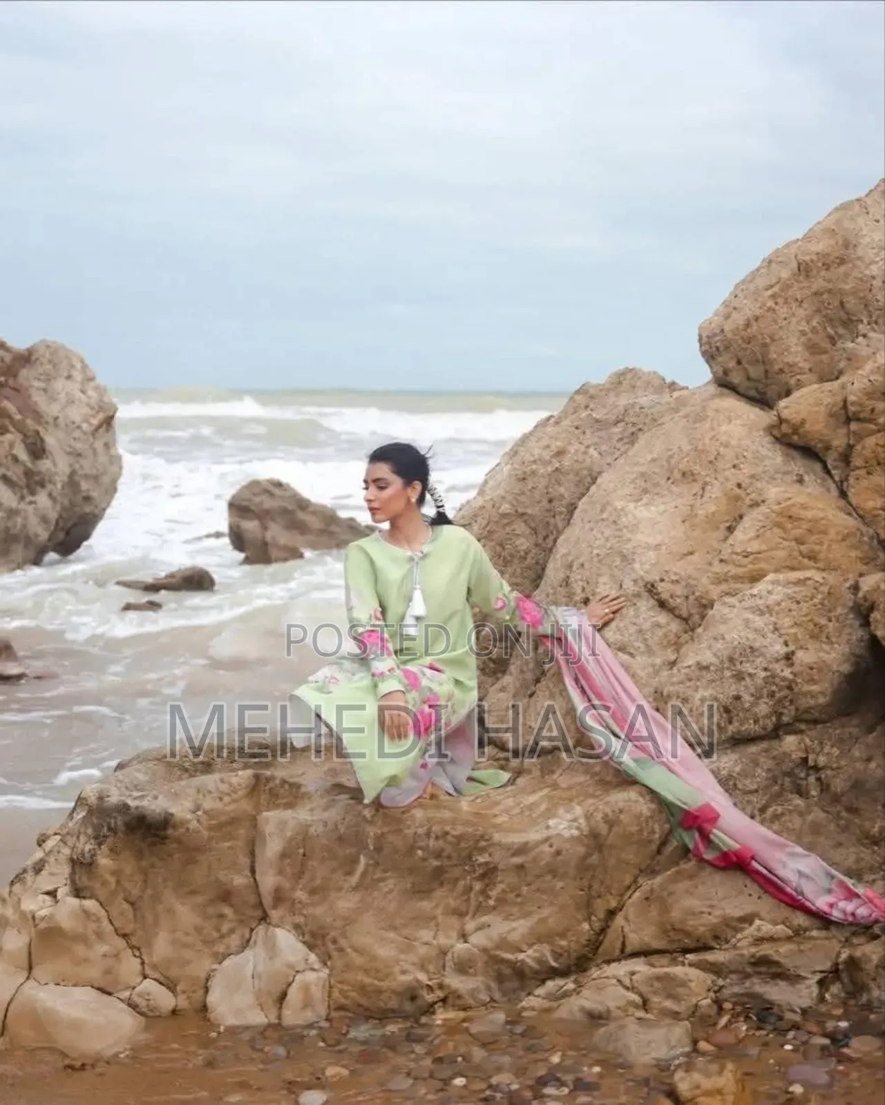 Digital Print Cotton Three Piece