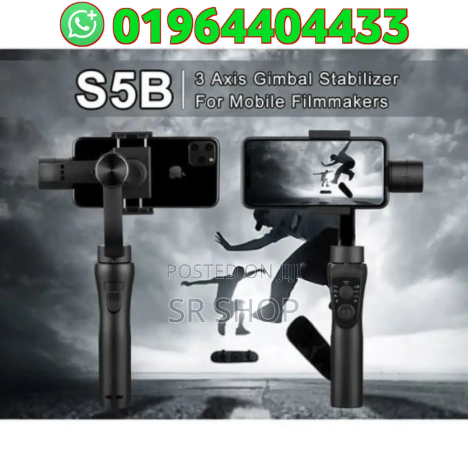 S5b 3-Axis Handheld Stabilized Gimbal Selfie Stick