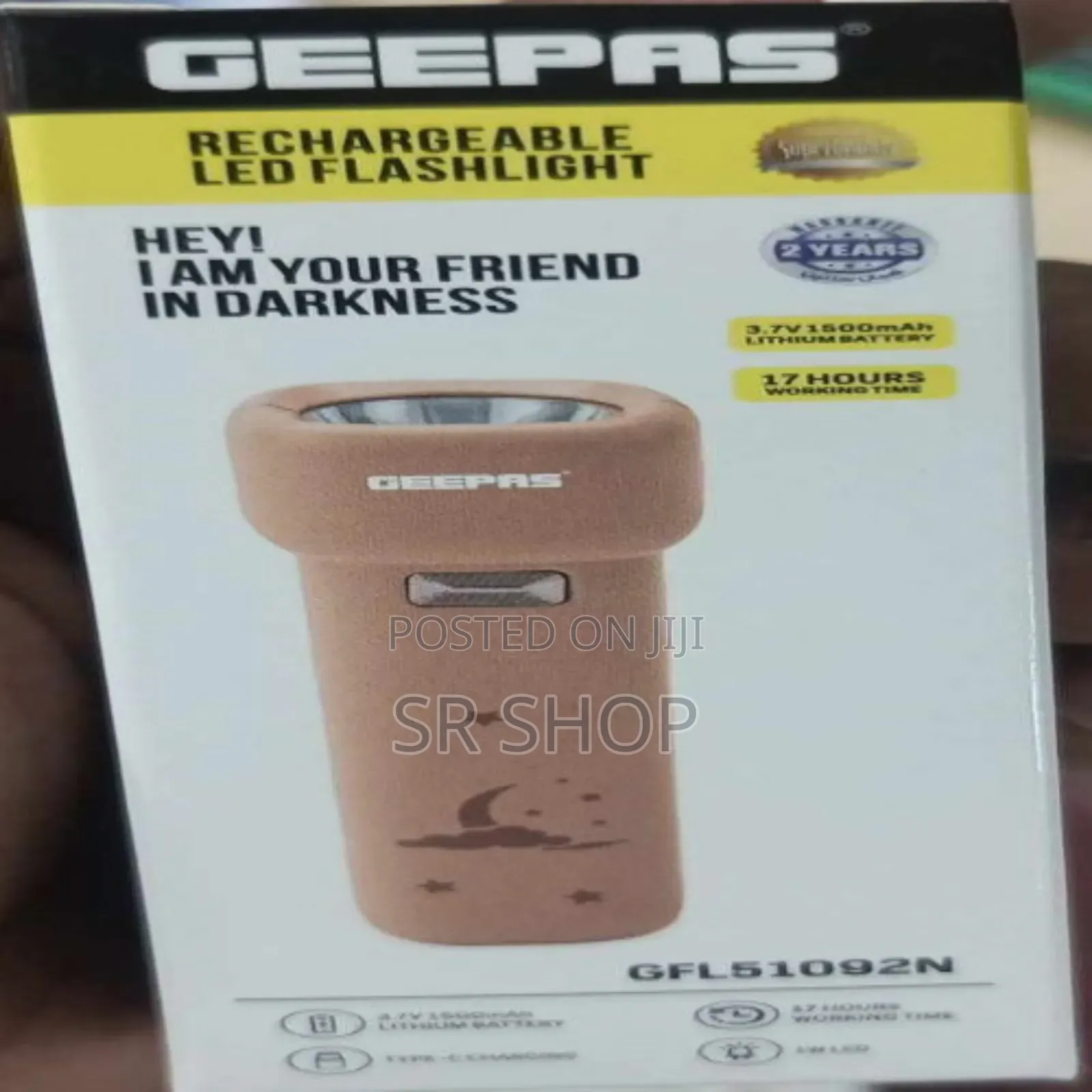 Geepas Gfl51092n Rechargeable Led Flashlight