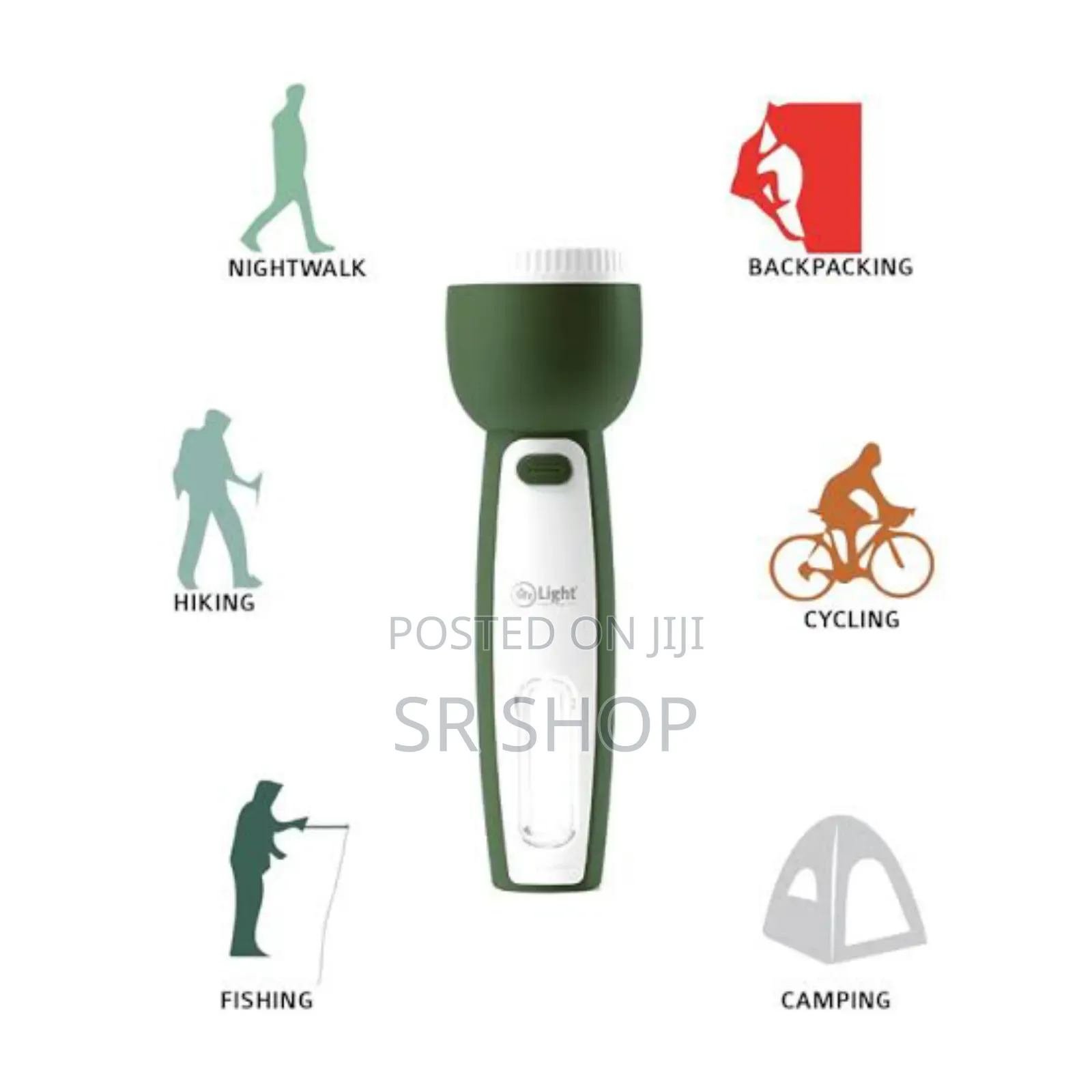 Mr. Light Rechargeable Led Flashlight With Emergency Lamp