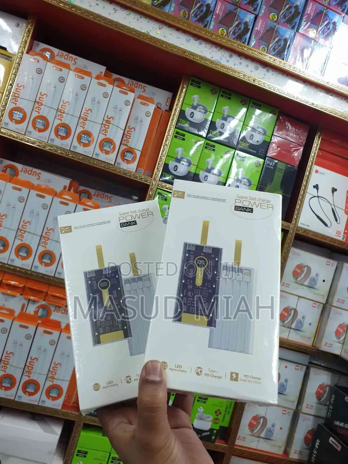 20000mah Transparent 22.5 W First Charging Power Bank.