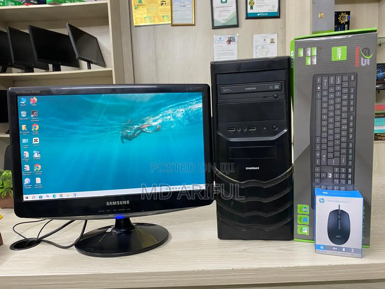 Desktop Computer 8GB Intel Core I5 SSD 128GB