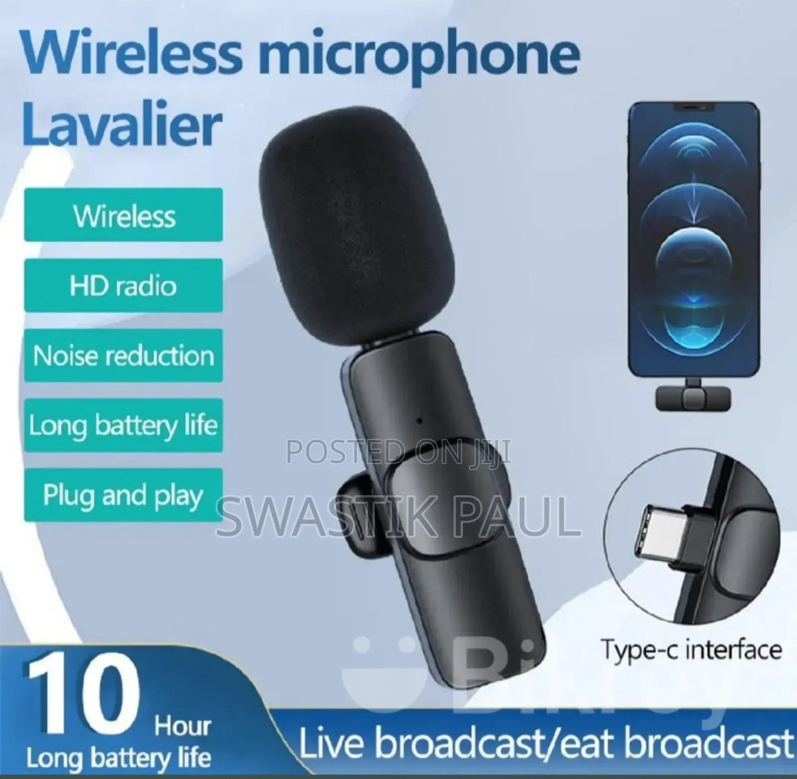 Wireless Microphone for I-Phone and Type-C
