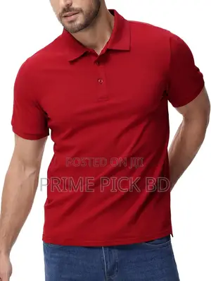 Photo - Formal Solid Polo Shirt – Premium Cotton | Export Quality