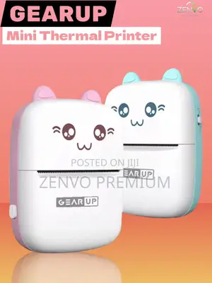 Gearup Thermal Printer Pink Blue