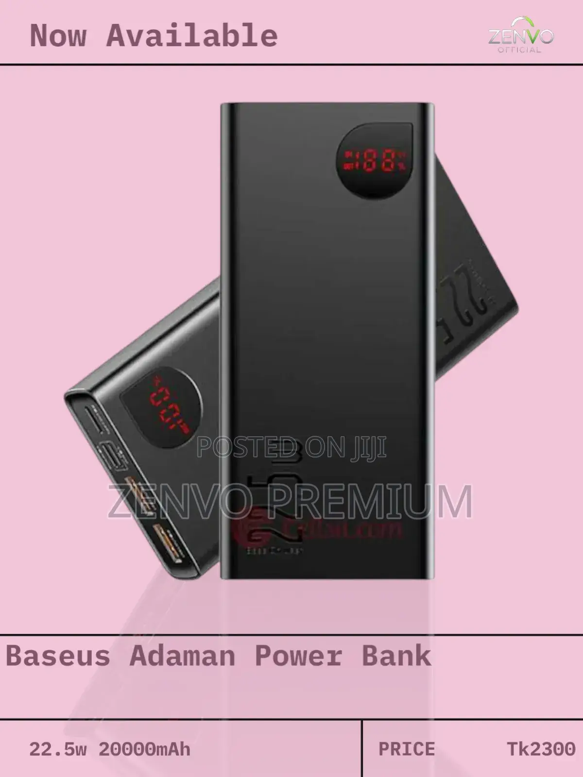 Baseus Adaman 22.5w 20000mah Quick Charge Power Bank