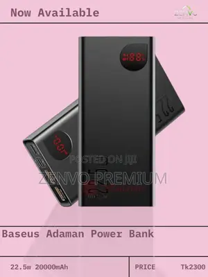 Photo - Baseus Adaman 22.5w 20000mah Quick Charge Power Bank