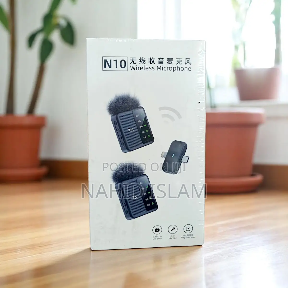 N10 Dual Wireless Microphone for Android iPhone