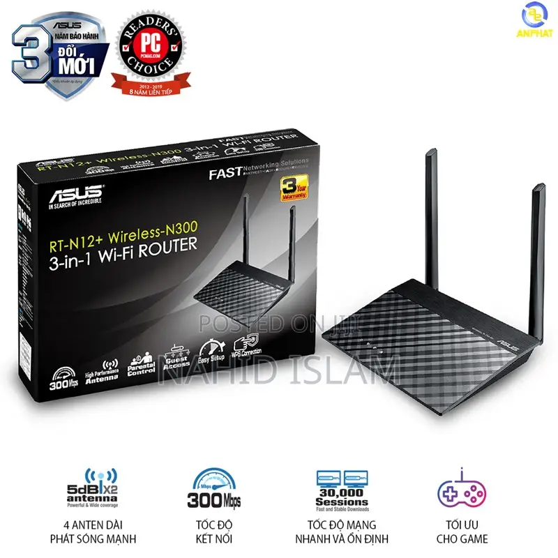 Asus Rt-N12+ 300mbps Single Brand Router
