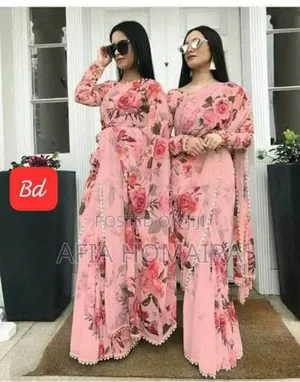 Georgette Pearl Lace Sharee