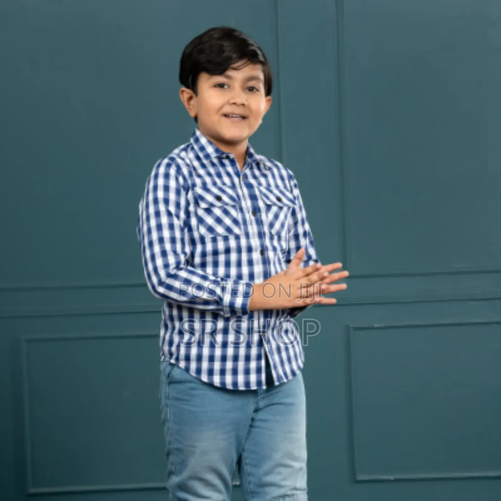 Boys Long Sleeve Check Shirt