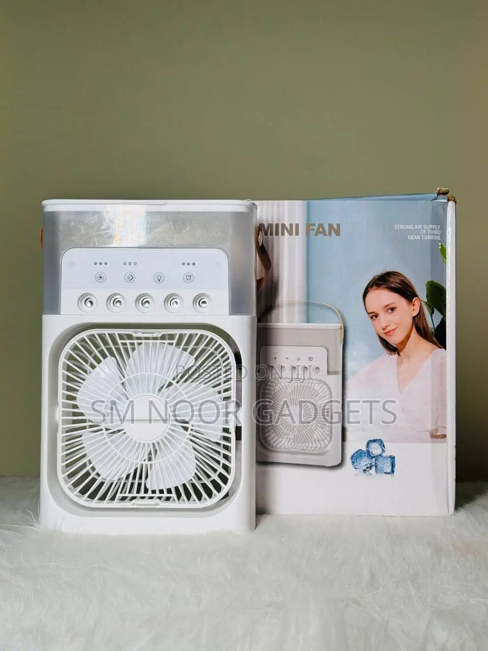 Water Air Cooler Fan With Humidifier Bruss Motor