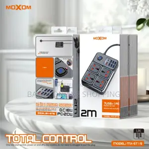 Moxom Mx-St17 Power Strip 4 Socket 7 Usb + 1