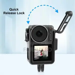 Photo - Puluz Vertical Frame Cage for Dji Action 5 (Black)