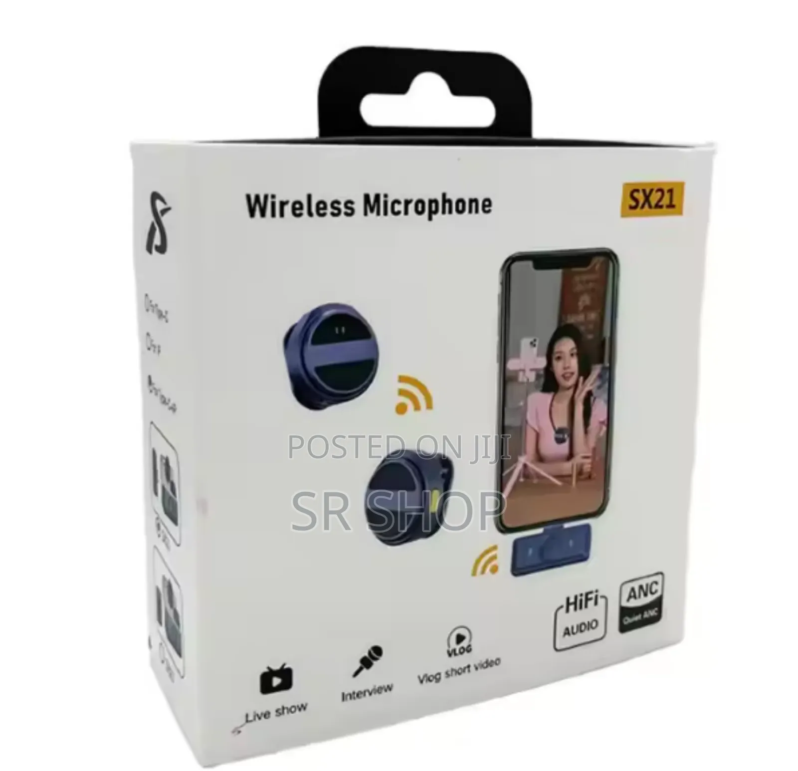 Sx21 Magnetic Hanging Neck Wireless Lavalier Microphone