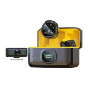 Wireless Round Mini Magnetic Neck Lapel Clip Microphone