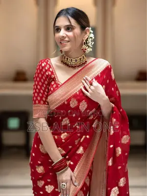 Dhupiyan Sharee With Blouse Piece for Girls Fassion