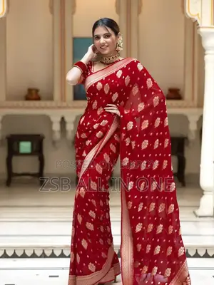 Dhupiyan Sharee With Blouse Piece for Girls Fassion