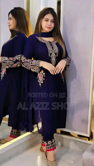 Sequence Embroidery Three Piece