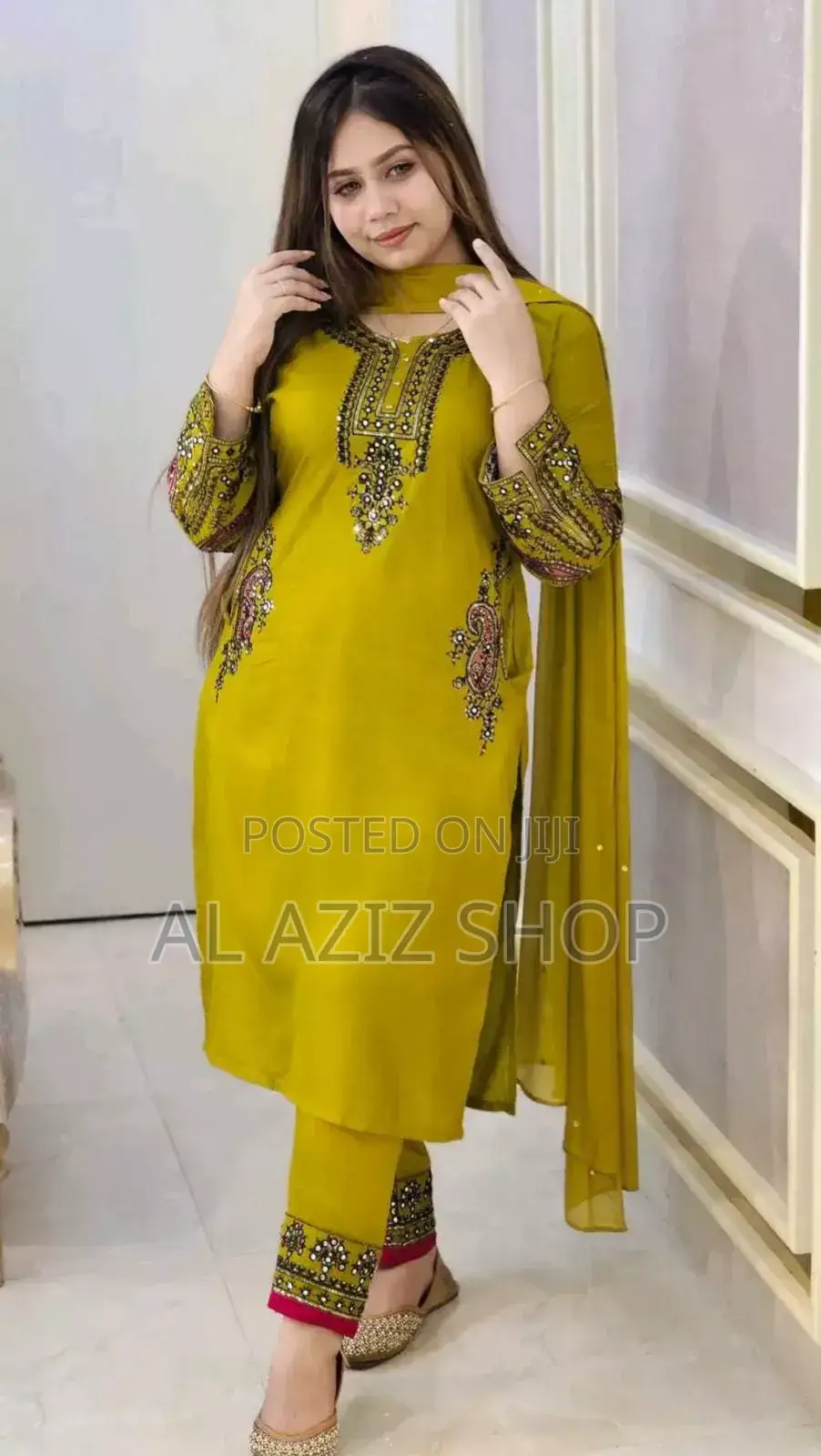 Sequence Embroidery Three Piece