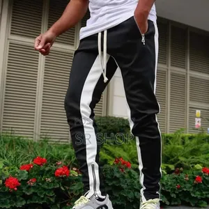 Combo Casual Men's Sweatpant Trouser Black + Yellow + White