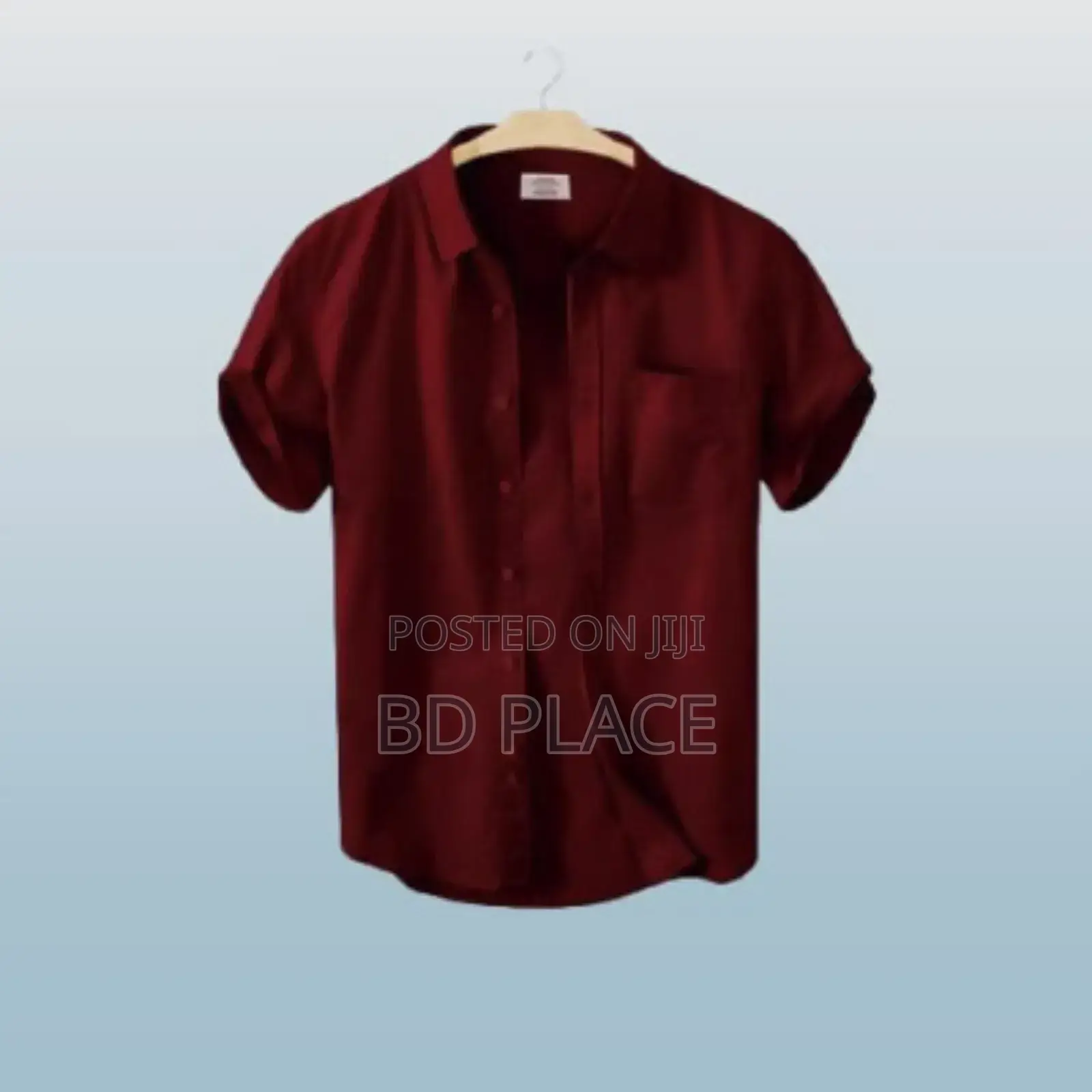 Men's Stylish Half Sleev Casual Solid Shirt ( Paste)