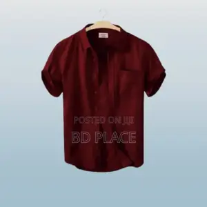 Men's Stylish Half Sleev Casual Solid Shirt ( Paste)