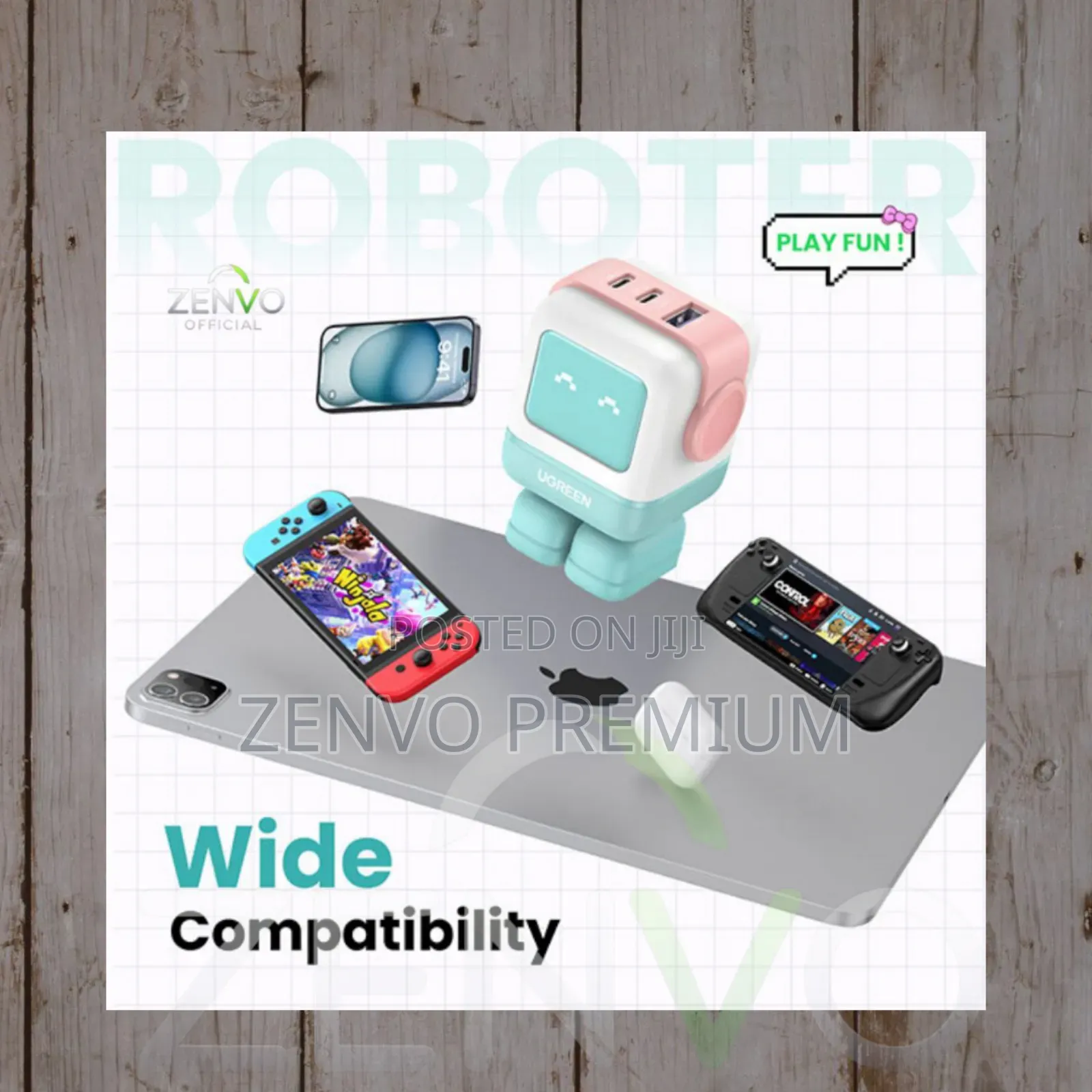 Ugreen Cd36 Nexode 65w 3-Port Gan Fast Charger