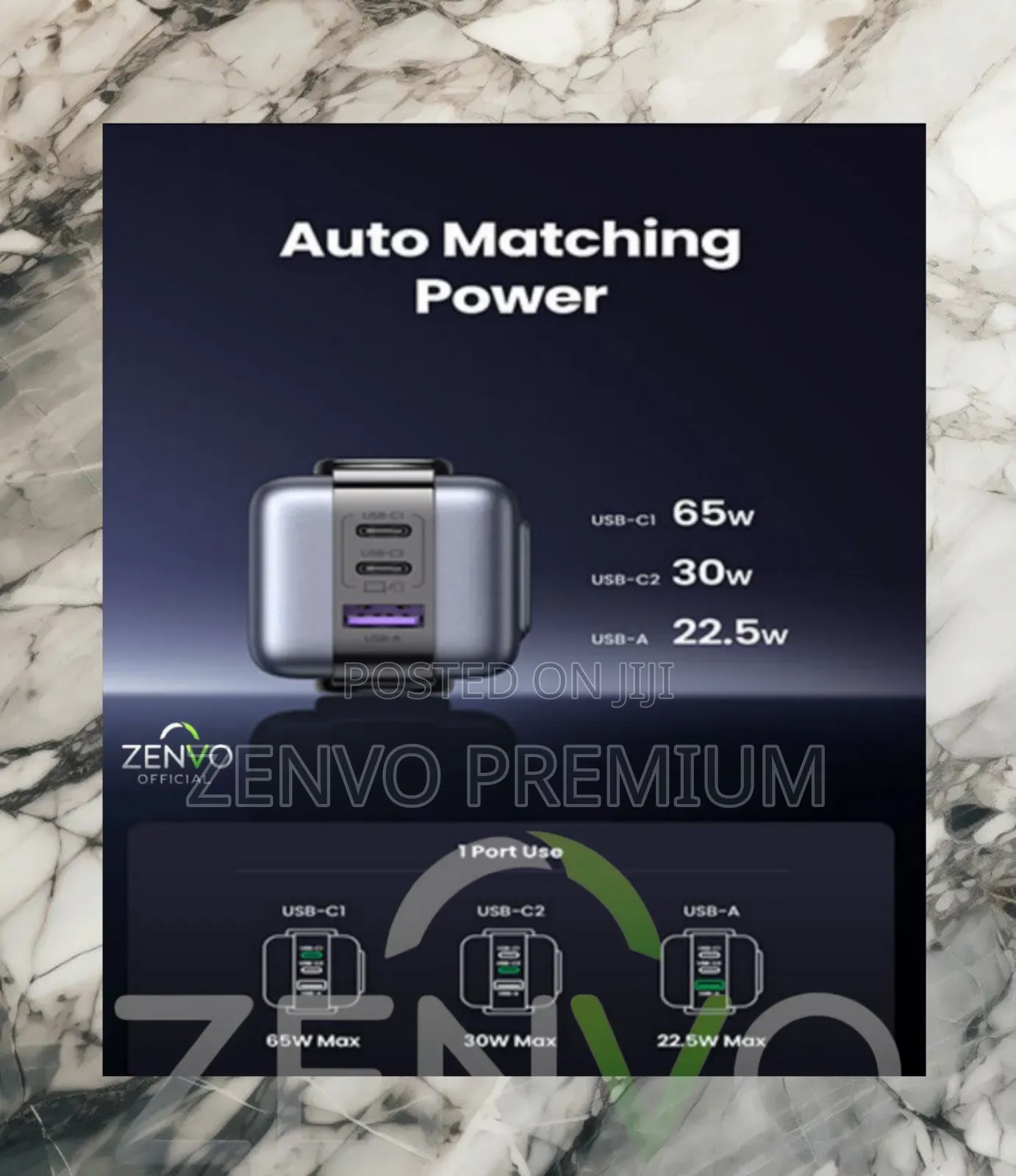 Ugreen Cd36 Nexode 65w 3-Port Gan Fast Charger