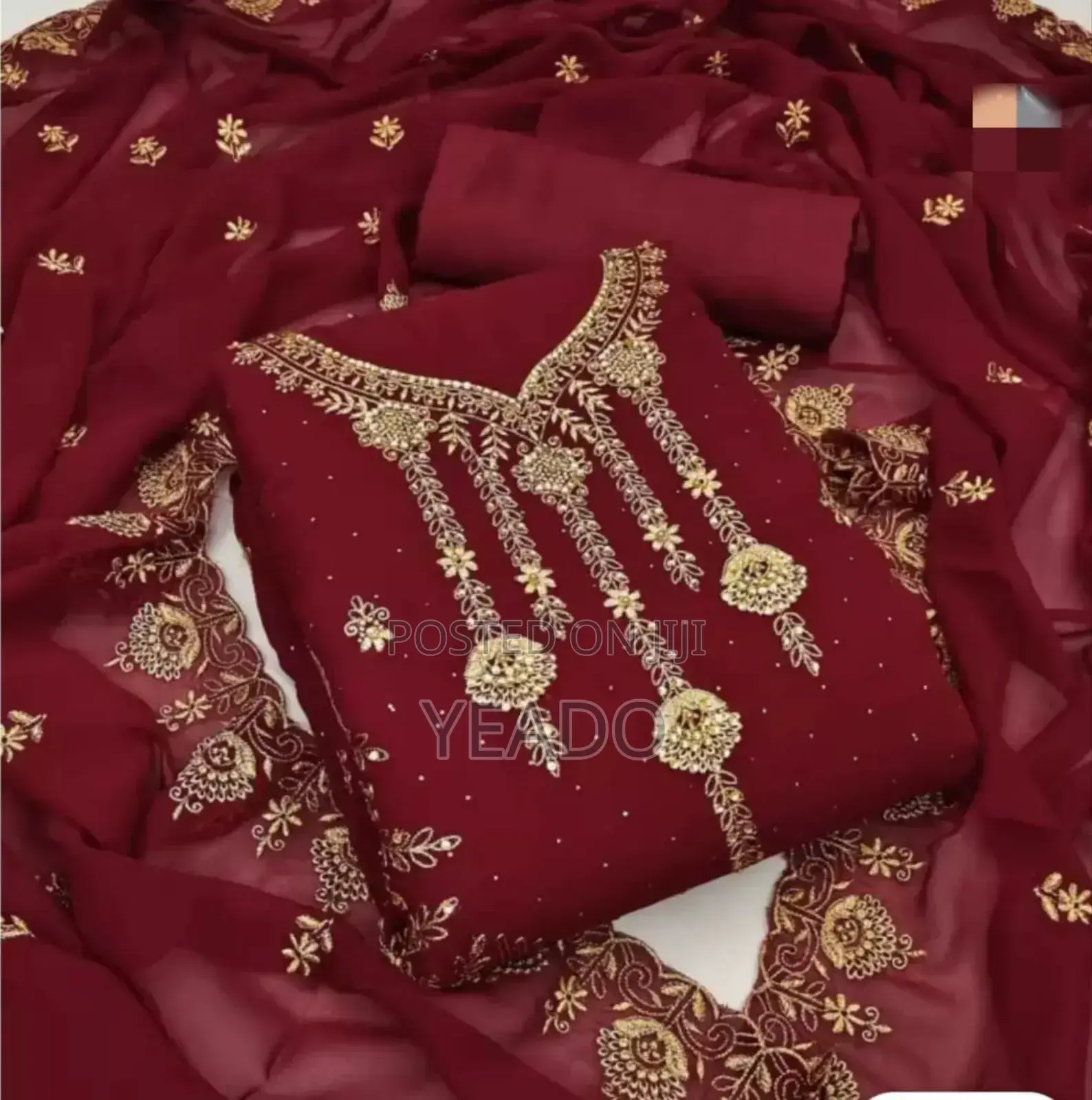 Embroidary Georjet Three Piece